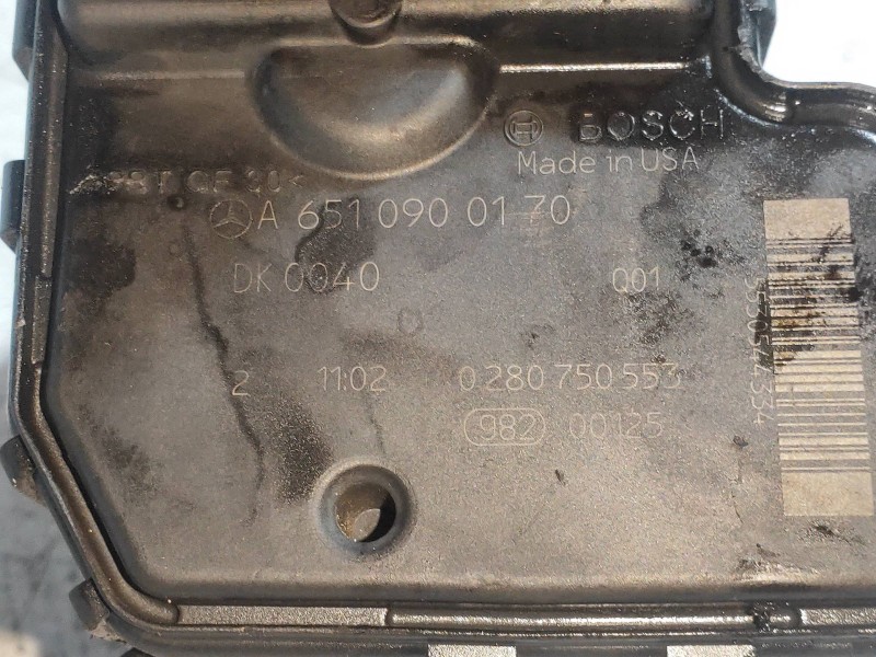 Recambio de caja mariposa para mercedes clase e (w212) familiar 250 cdi blueefficiency (212.203) referencia OEM IAM 0280750553 A