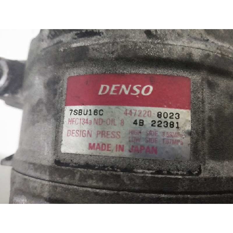 Recambio de compresor aire acondicionado para bmw serie 3 berlina (e46) 3.0 24v turbodiesel cat referencia OEM IAM 4472208023   Recambio de compresor aire acondicionado para bmw serie 3 berlina (e46) 3.0 24v turbodiesel cat referencia OEM IAM 4472208023