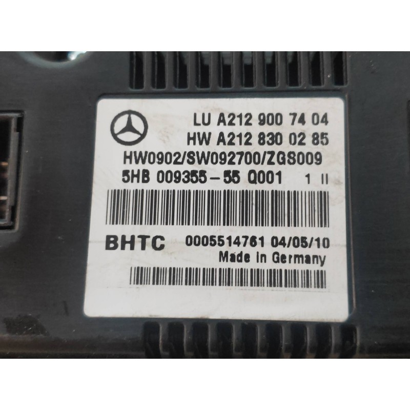 Recambio de mando calefaccion / aire acondicionado para mercedes clase e (w212) familiar 250 cdi blueefficiency (212.203) refere