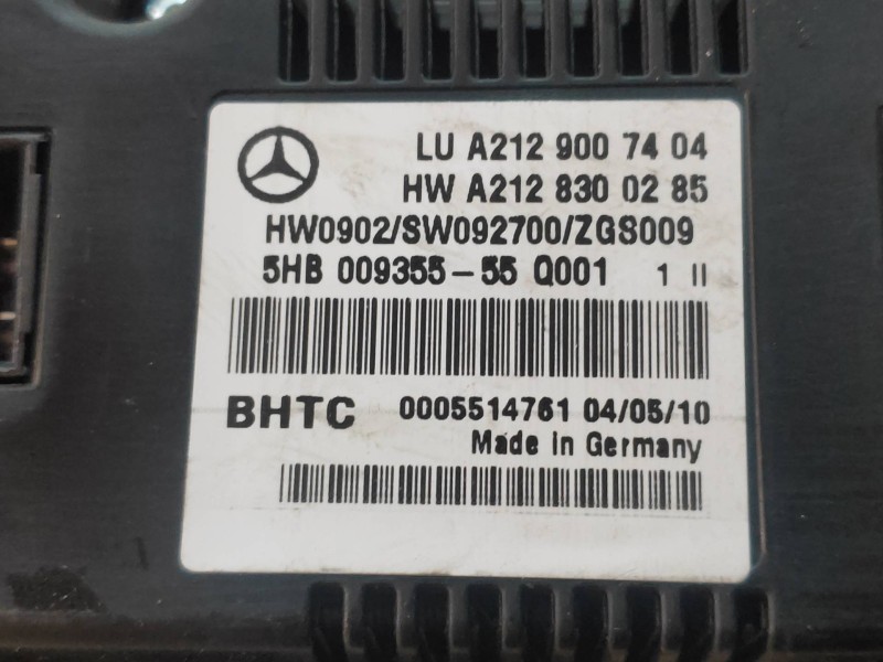 Recambio de mando calefaccion / aire acondicionado para mercedes clase e (w212) familiar 250 cdi blueefficiency (212.203) refere