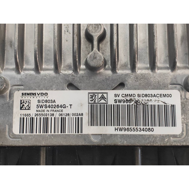 Recambio de centralita motor uce para peugeot 407 sw st confort referencia OEM IAM 5WS40264GT SW9663007980 HW9655534080 SID803A