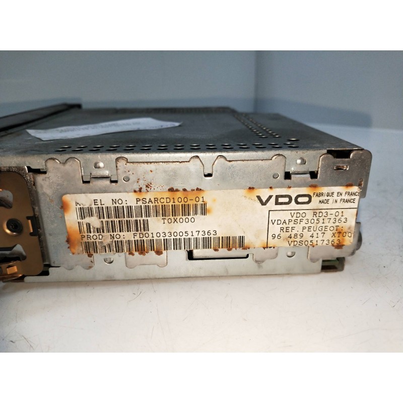 Recambio de sistema audio / radio cd para citroen c3 pluriel 1.6 16v cat (nfu / tu5jp4) referencia OEM IAM 96489417XT00  