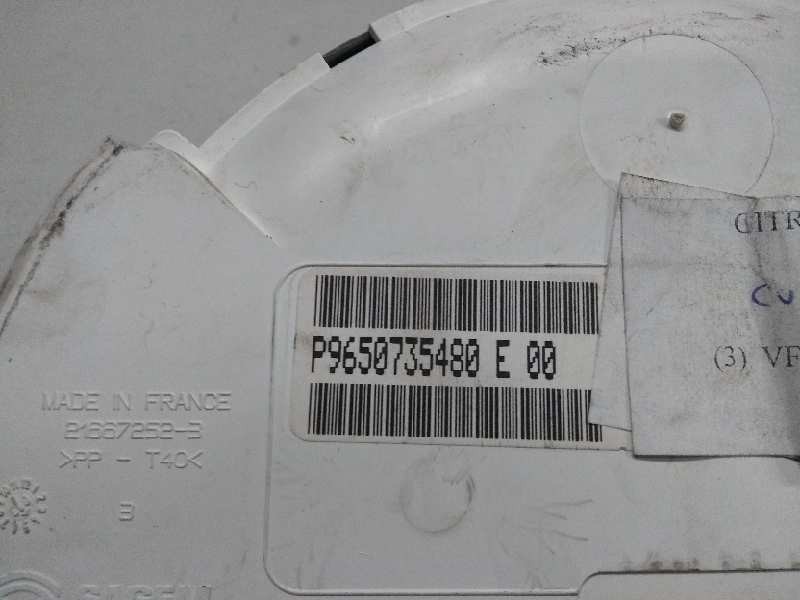Recambio de cuadro instrumentos para citroen c3 1.4 sx referencia OEM IAM P9650735480 E00 