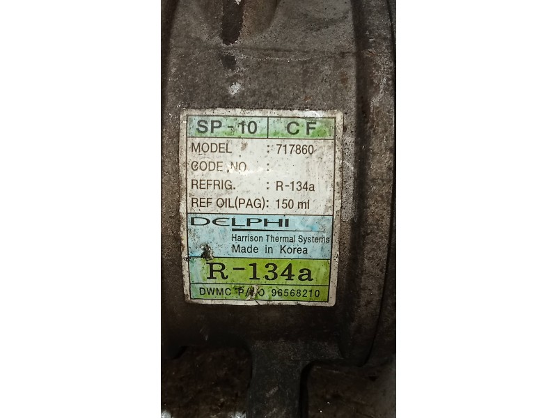 Recambio de compresor aire acondicionado para daewoo matiz se referencia OEM IAM 717860 96568210 