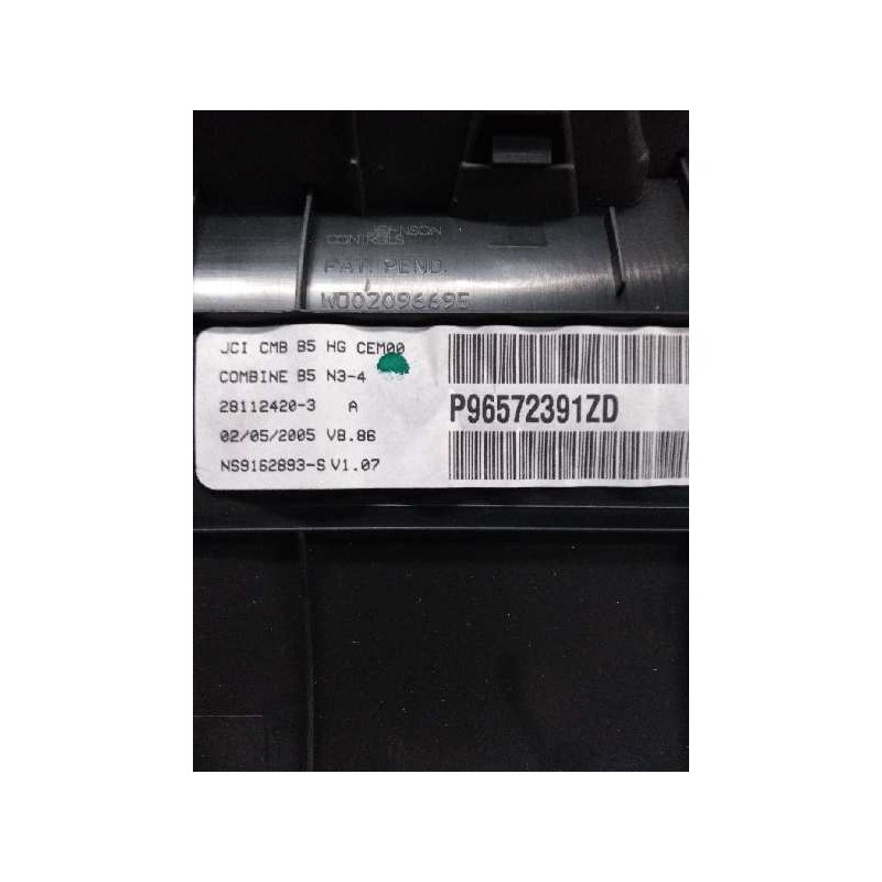 Recambio de cuadro instrumentos para citroen c4 berlina 1.6 hdi cat (9hy / dv6ted4) referencia OEM IAM P96572391ZD 281124203A 28 Recambio de cuadro instrumentos para citroen c4 berlina 1.6 hdi cat (9hy / dv6ted4) referencia OEM IAM P96572391ZD 281124203A 28
