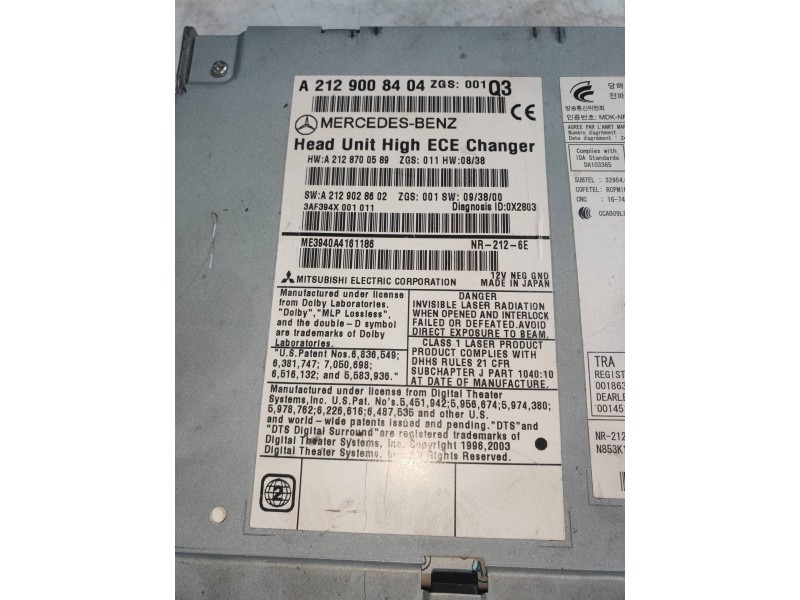 Recambio de sistema navegacion gps para mercedes clase e (w212) familiar 250 cdi blueefficiency (212.203) referencia OEM IAM A21