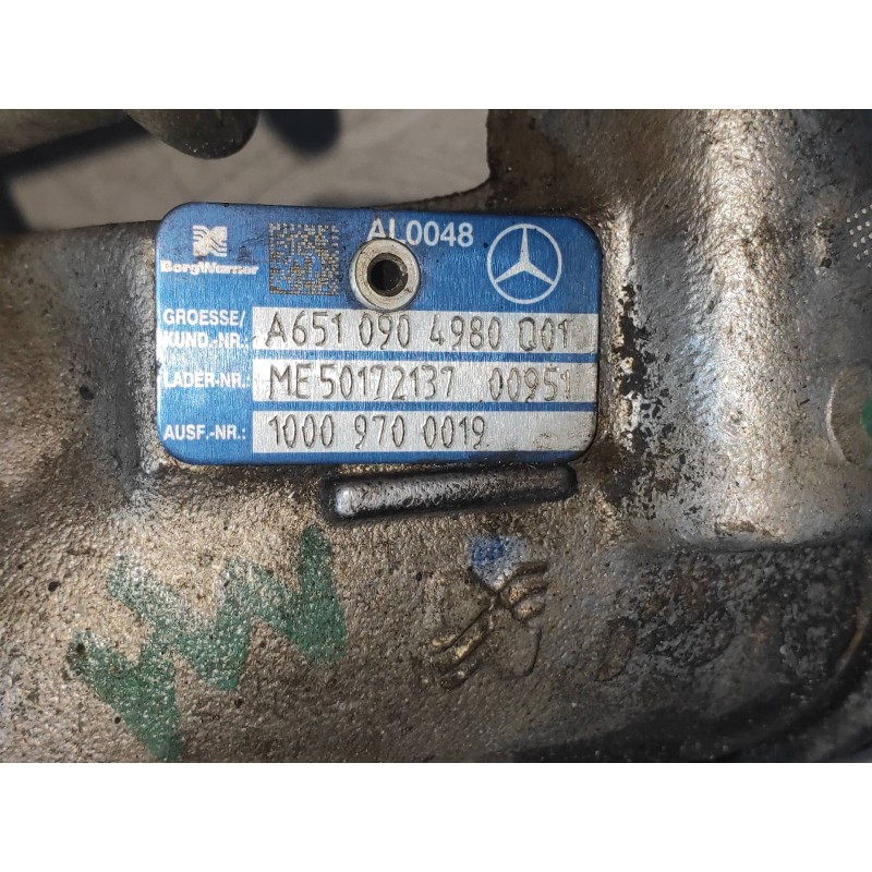 Recambio de turbocompresor para mercedes clase e (w212) familiar 250 cdi blueefficiency (212.203) referencia OEM IAM A6510904980