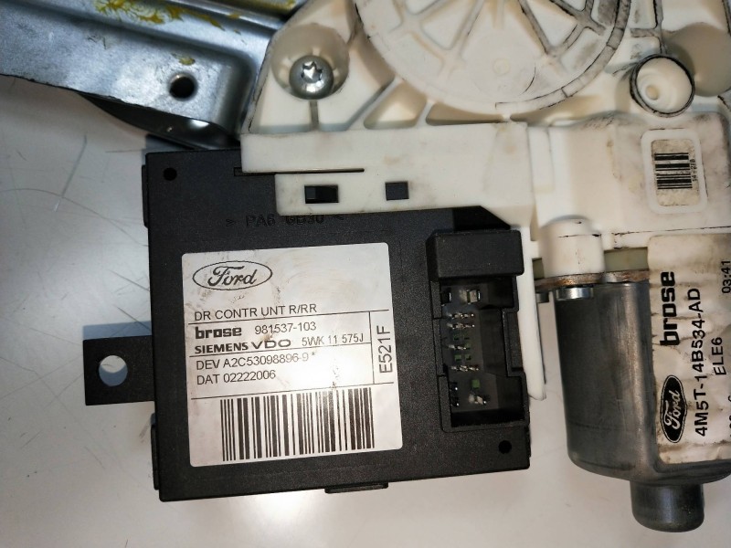 Recambio de elevalunas trasero derecho para ford focus sportbreak (cap) trend referencia OEM IAM 4M5T14B534AD  4P