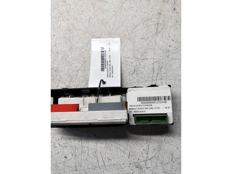 Recambio de pantalla multifuncion para renault scenic rx4 (ja0) 1.9 dci referencia OEM IAM P8200142416  
