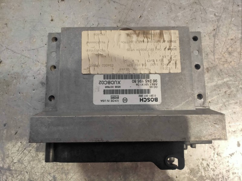 Recambio de centralita motor uce para peugeot 406 berlina (s1/s2) sldt referencia OEM IAM 0281001262 9624519580 BOSCH