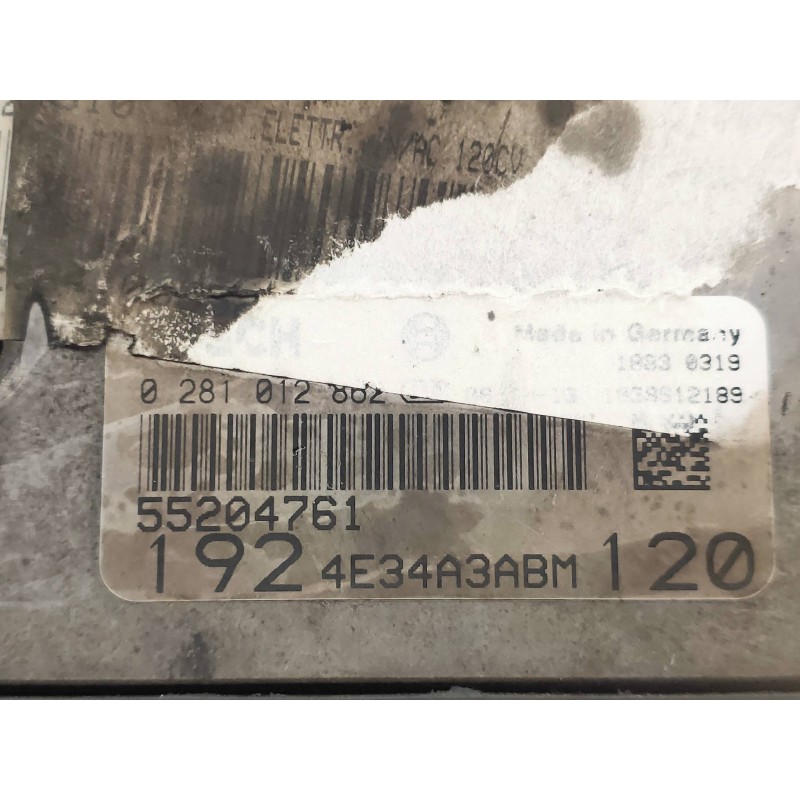 Recambio de centralita motor uce para fiat stilo (192) 1.9 120 dynamic multijet referencia OEM IAM 0281012862 55204761 1924E34A3