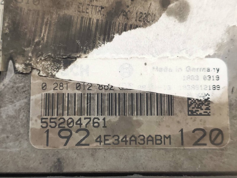 Recambio de centralita motor uce para fiat stilo (192) 1.9 120 dynamic multijet referencia OEM IAM 0281012862 55204761 1924E34A3