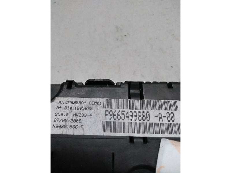 Recambio de cuadro instrumentos para citroen c4 picasso 1.6 16v hdi fap referencia OEM IAM P9665499880 A00 1805625