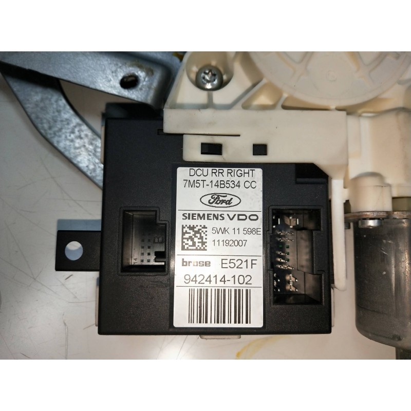 Recambio de elevalunas trasero derecho para ford focus berlina (cap) 2.0 tdci cat referencia OEM IAM 7M5T14B534CC 994814101 5P