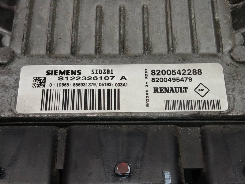 Recambio de centralita motor uce para renault clio iii 1.5 dci diesel referencia OEM IAM S122326107A 8200542288 8200495479 SID30