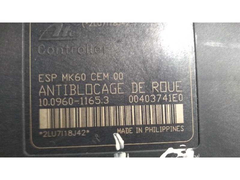 Recambio de abs para citroen c5 berlina audace referencia OEM IAM 10096011653 10020602334 00403741E0