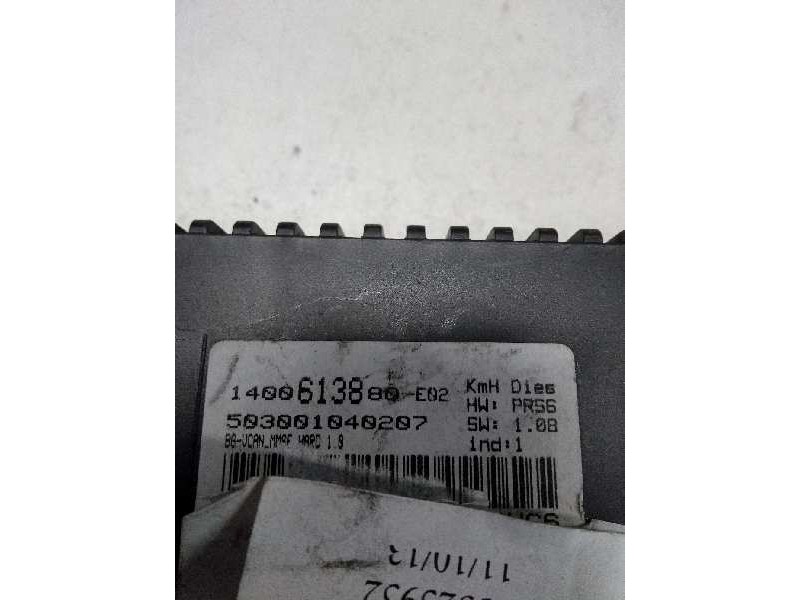 Recambio de cuadro instrumentos para citroen c8 2.0 hdi fap cat (rhr / dw10bted4) referencia OEM IAM 1400613880 E02 503001040207