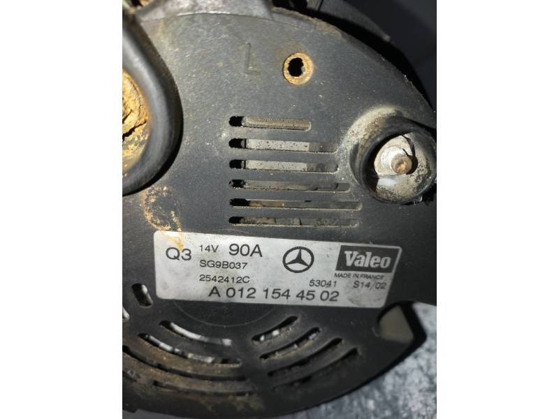 Recambio de alternador para mercedes clase a (w168) 160 l (168.133) referencia OEM IAM A0121544502 VALEO A160I