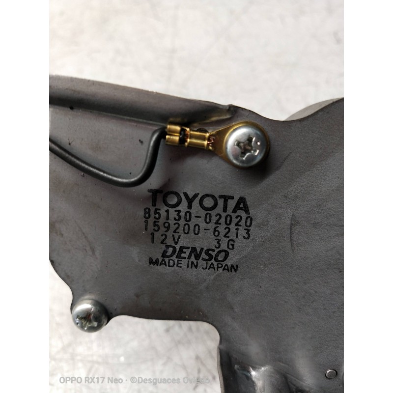 Recambio de motor limpia trasero para toyota corolla (e12) 1.4 d-4d luna compact referencia OEM IAM 8513002020 1592006213 