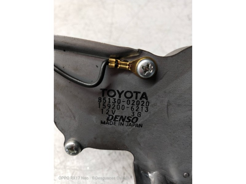 Recambio de motor limpia trasero para toyota corolla (e12) 1.4 d-4d luna compact referencia OEM IAM 8513002020 1592006213 