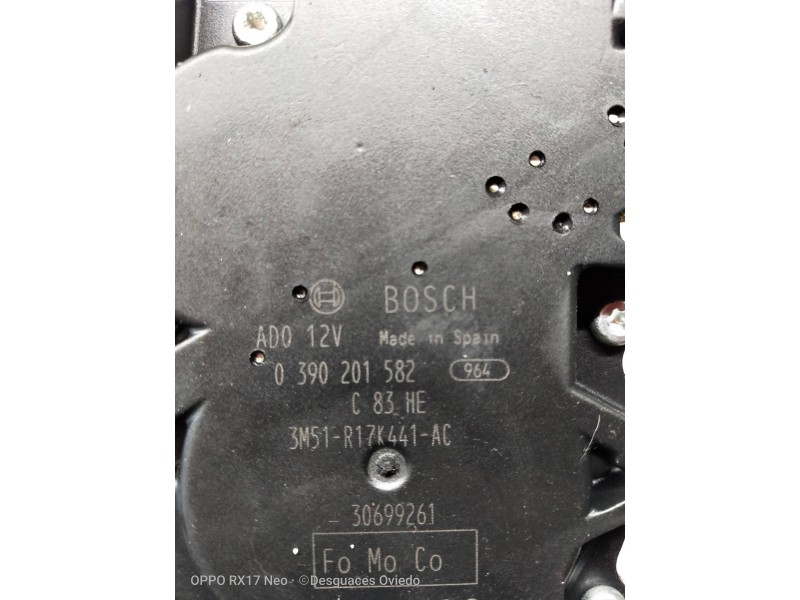 Recambio de motor limpia trasero para ford focus sportbreak (cap) ghia referencia OEM IAM 3M51R17K441AC 0390201582 