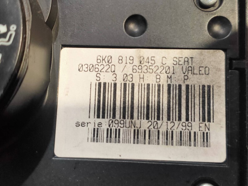 Recambio de mando calefaccion / aire acondicionado para seat ibiza (6k1) select referencia OEM IAM 6K0819045C  