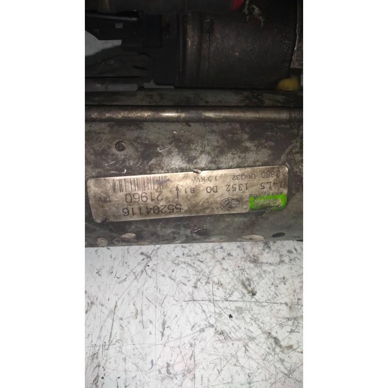 Recambio de motor arranque para fiat doblo (119) 1.3 16v multijet dynamic pan. referencia OEM IAM 55204116 21960  Recambio de motor arranque para fiat doblo (119) 1.3 16v multijet dynamic pan. referencia OEM IAM 55204116 21960