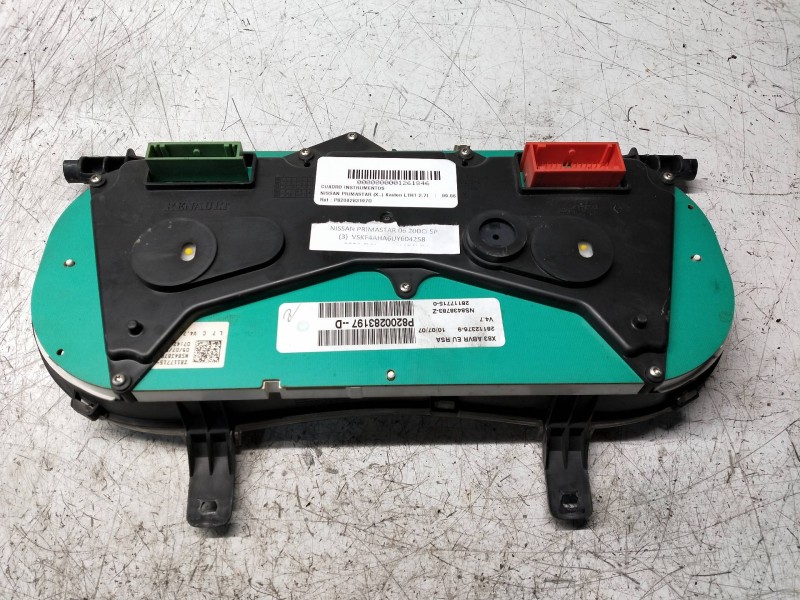 Recambio de cuadro instrumentos para nissan primastar (x..) kasten l1h1 2.7t referencia OEM IAM P8200283197D 281123769 NS8438783