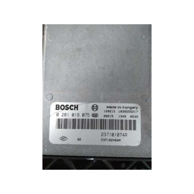 Recambio de centralita motor uce para renault megane iii berlina 5 p 1.6 dci diesel fap referencia OEM IAM 0281019075 237101074R