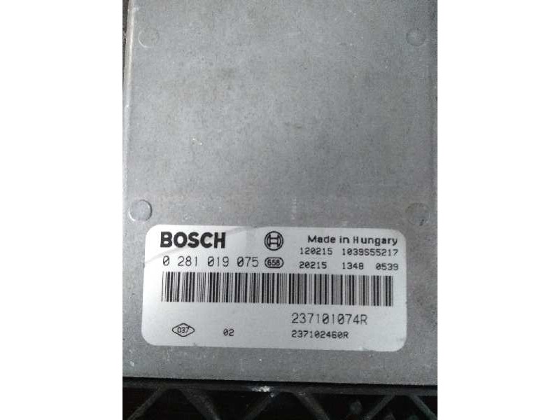 Recambio de centralita motor uce para renault megane iii berlina 5 p 1.6 dci diesel fap referencia OEM IAM 0281019075 237101074R