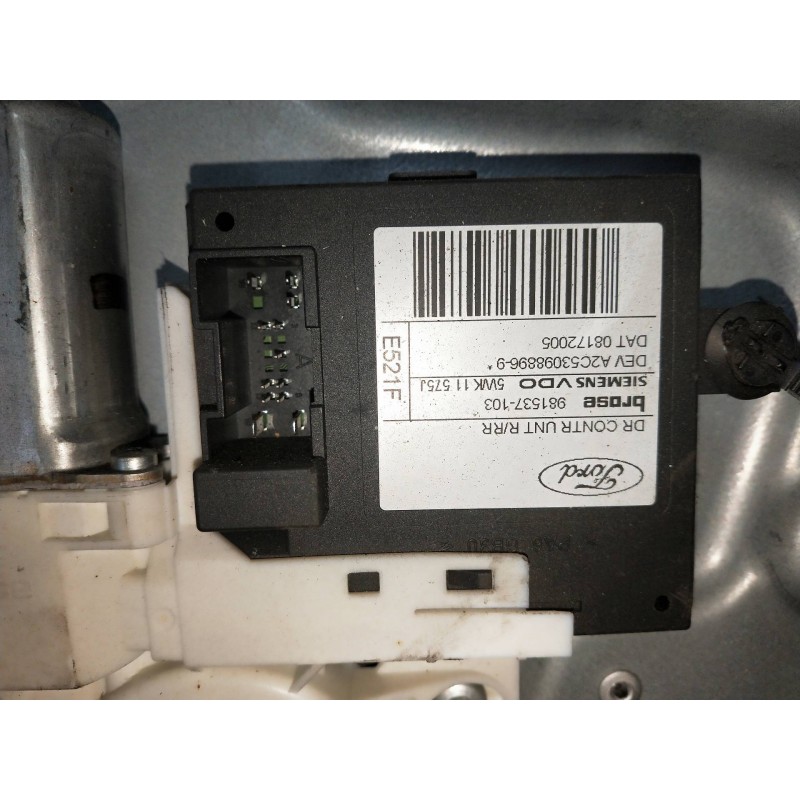 Recambio de elevalunas trasero derecho para ford focus c-max (cap) 2.0 tdci cat referencia OEM IAM   5P