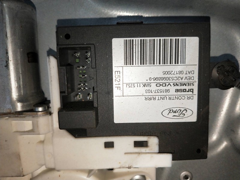 Recambio de elevalunas trasero derecho para ford focus c-max (cap) 2.0 tdci cat referencia OEM IAM   5P