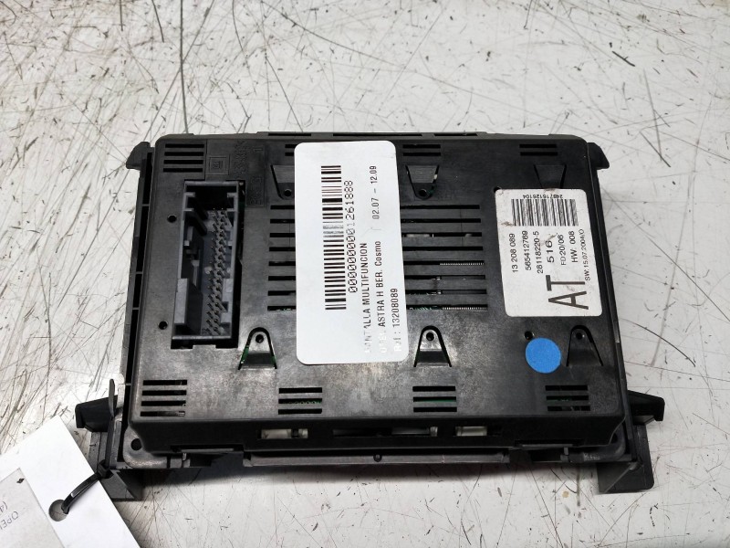 Recambio de pantalla multifuncion para opel astra h ber. cosmo referencia OEM IAM 13208089 281182205 