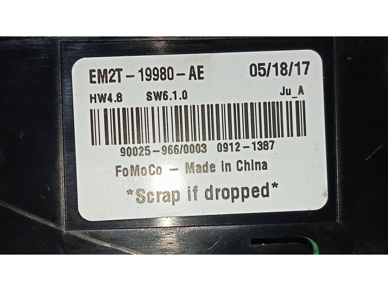 Recambio de mando calefaccion / aire acondicionado para ford s-max titanium 4x4 referencia OEM IAM EM2T19980AE  