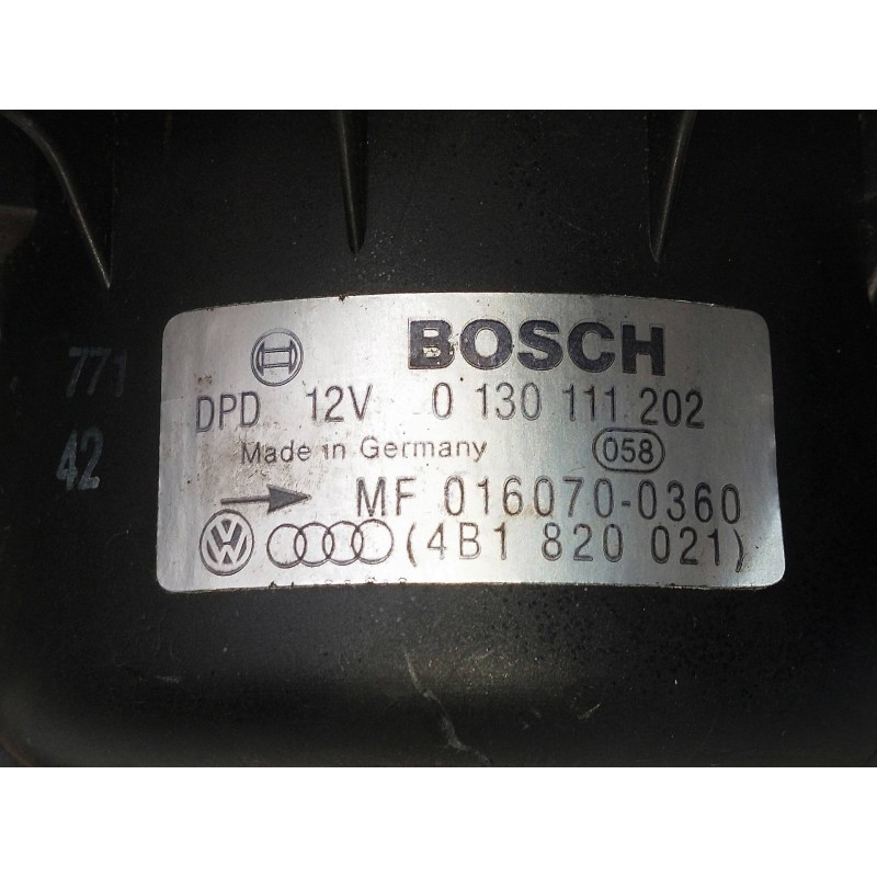 Recambio de motor calefaccion para audi a6 berlina (4b2) 2.5 v6 24v tdi referencia OEM IAM 4B1820021 0130111202 01607003360