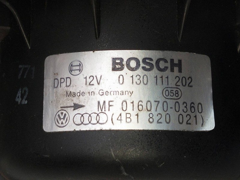 Recambio de motor calefaccion para audi a6 berlina (4b2) 2.5 v6 24v tdi referencia OEM IAM 4B1820021 0130111202 01607003360