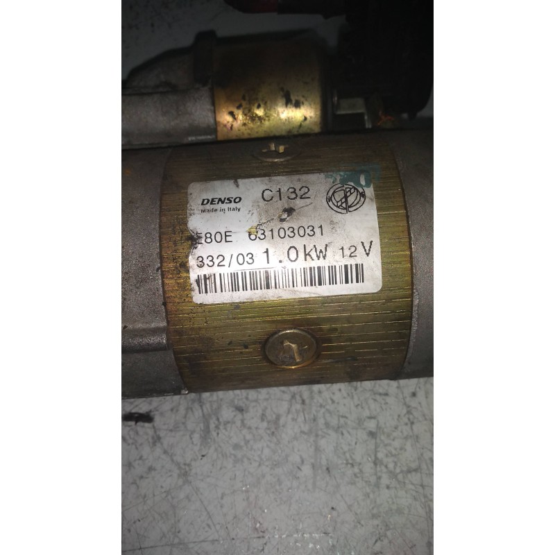 Recambio de motor arranque para fiat idea (135) 1.4 16v active (i+a) referencia OEM IAM C132 63103031  Recambio de motor arranque para fiat idea (135) 1.4 16v active (i+a) referencia OEM IAM C132 63103031