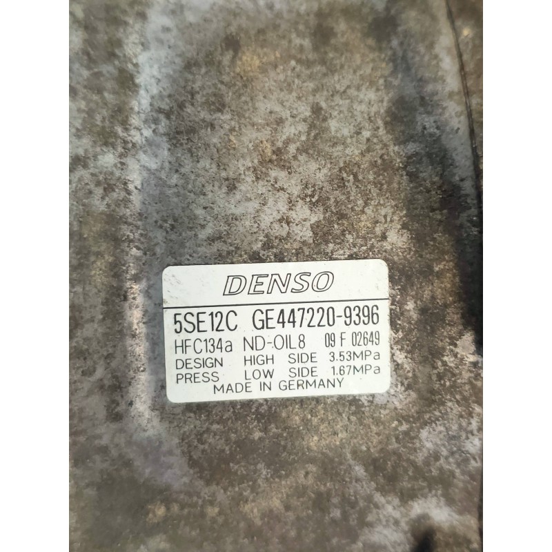 Recambio de compresor aire acondicionado para toyota avensis wagon (t25) 2.0 16v cat referencia OEM IAM GE4472209396 5SE12C 