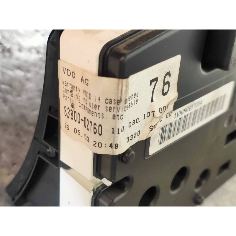 Recambio de cuadro instrumentos para toyota corolla (e12) 2.0 d-4d linea luna berlina referencia OEM IAM 8380002760  