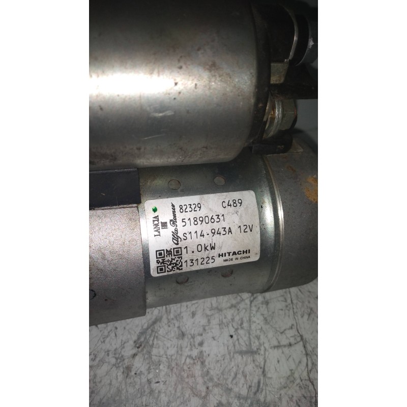 Recambio de motor arranque para fiat panda (169) 1.2 8v natural power dynamic referencia OEM IAM 51890631 82329 C489 