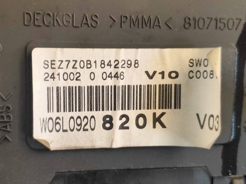 Recambio de cuadro instrumentos para mazda 3 berlina (bk) 2.0 sportive referencia OEM IAM 4LBP4LA  