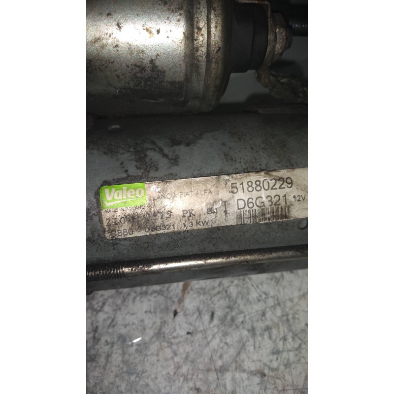 Recambio de motor arranque para fiat grande punto (199) 1.3 16v multijet dynamic (55kw) referencia OEM IAM D6G321 51880229  Recambio de motor arranque para fiat grande punto (199) 1.3 16v multijet dynamic (55kw) referencia OEM IAM D6G321 51880229
