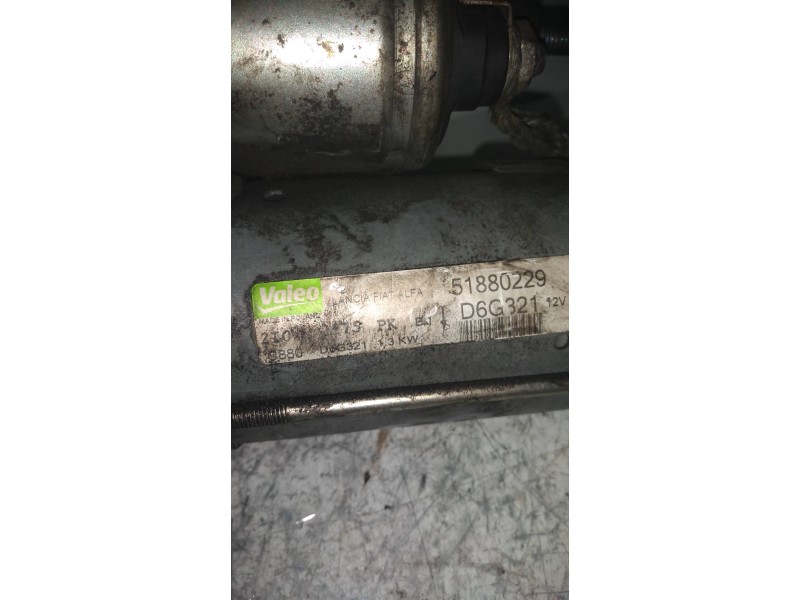 Recambio de motor arranque para fiat grande punto (199) 1.3 16v multijet dynamic (55kw) referencia OEM IAM D6G321 51880229  Recambio de motor arranque para fiat grande punto (199) 1.3 16v multijet dynamic (55kw) referencia OEM IAM D6G321 51880229