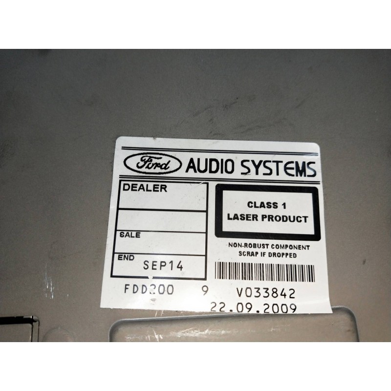 Recambio de sistema audio / radio cd para ford focus lim. (cb4) 1.6 tdci cat referencia OEM IAM 8M5T18C815AC  