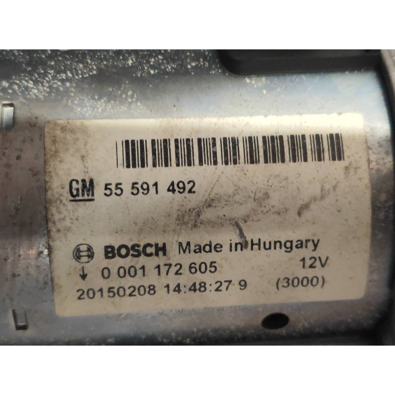 Recambio de motor arranque para opel corsa e color edition ecoflex referencia OEM IAM 0001172605 55591492 