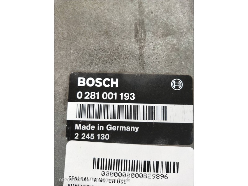 Recambio de centralita motor uce para bmw serie 3 berlina (e36) 325td referencia OEM IAM 0281001193 2245130 