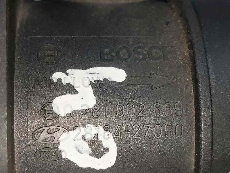 Recambio de caudalimetro para kia cerato 1.5 crdi referencia OEM IAM 0281002669 2816427050 BOSCH Recambio de caudalimetro para kia cerato 1.5 crdi referencia OEM IAM 0281002669 2816427050 BOSCH