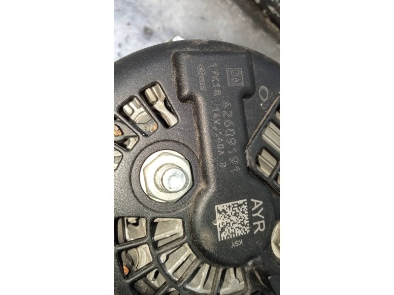 Recambio de alternador para opel mokka x innovation start/stop referencia OEM IAM 42609191  