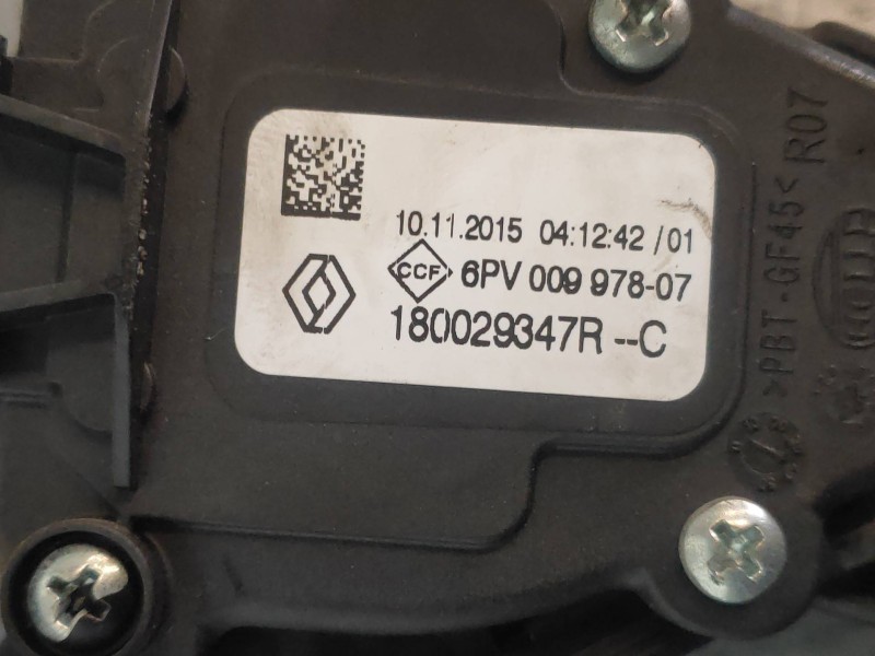 Recambio de potenciometro pedal para renault clio iv limited referencia OEM IAM 180029347RC 6PV00997807 