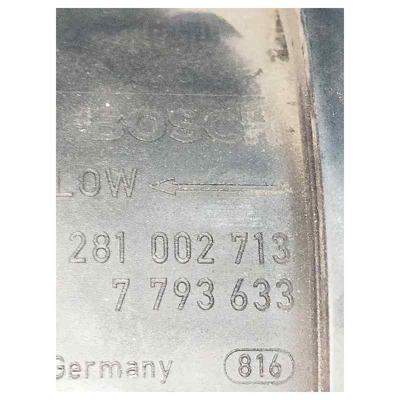 Recambio de caudalimetro para bmw serie 5 berlina (e60) 3.0 turbodiesel cat referencia OEM IAM 0281002713 77936633 BOSCH Recambio de caudalimetro para bmw serie 5 berlina (e60) 3.0 turbodiesel cat referencia OEM IAM 0281002713 77936633 BOSCH